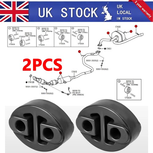 Exhaust hanger rubber - 2x,