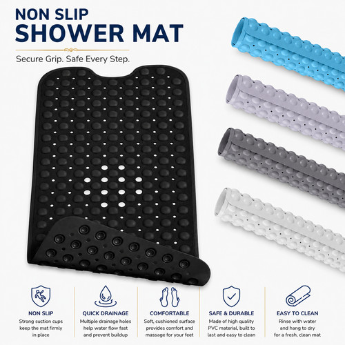 Non slip bath mat extra - extra, long