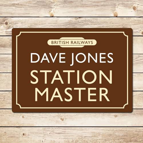 Personalised station master - personalised,