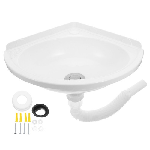 Plastic corner vanity sink - plastic,