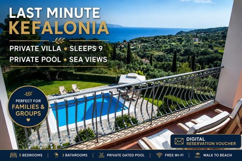 Kefalonia villa with - villa,