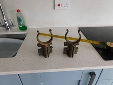 folding all in one brass rowlocks very rare