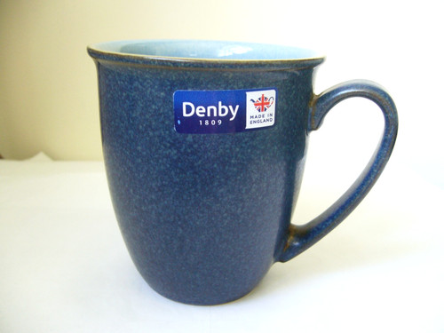 Denby blue jetty coffee mug - jetty,