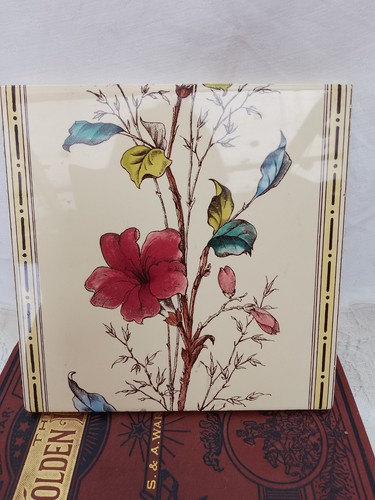 Vintage stovax floral - vintage, tile