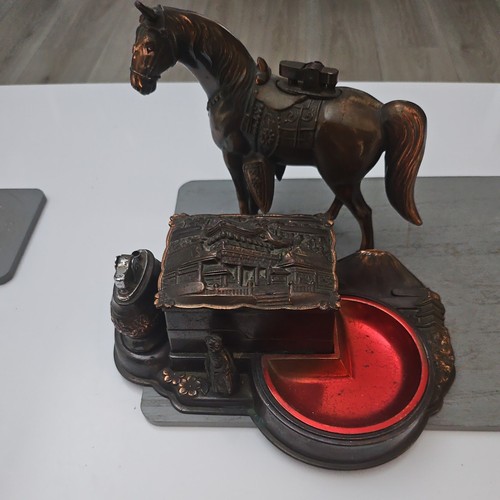 Vintage bronze plated - vintage, horse