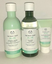 The Body Shop Aloe Cleanser, Toner and Moisturiser 