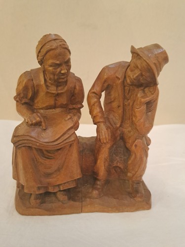 Antique anri carving old - anri, of"old