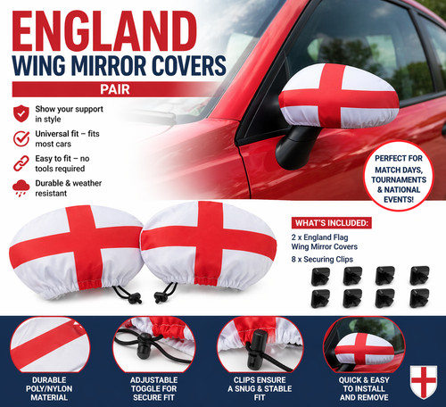 England car wing mirror covers - wing,