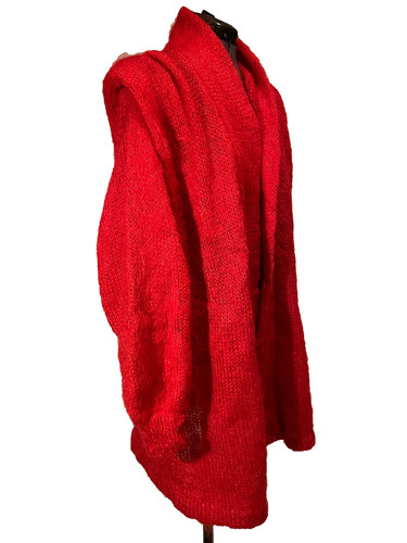 Vtg mohair cardigan coatigan - vtg,