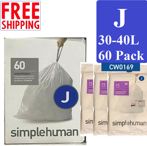 Simplehuman size bin liners - simplehuman, j