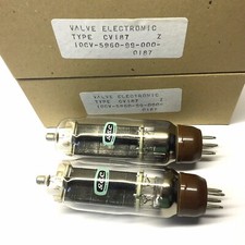 Platinum Matched Pair  Military Spec. U19  CV187  NOS  GEC  UK  Valve Tubes 
