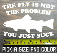 Funny Fly Fishing Decal
