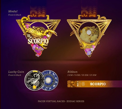 Pacer medal finisher zodiac - pacer,