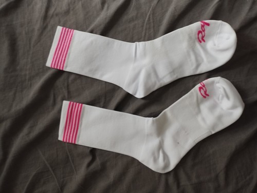 Rapha white and pink socks - rapha,