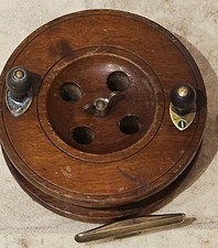 Vintage Wooden Eton Sun 5" Fishing Reel