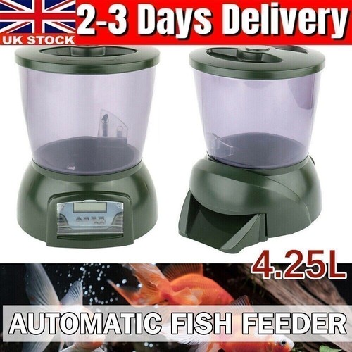 Automatic pond fish feeder - pond,