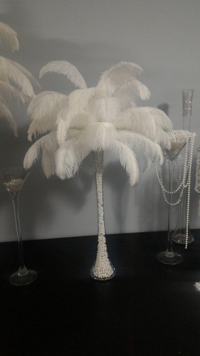 Ostrich feather centerpiece - ostrich,