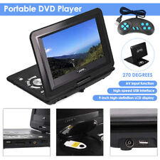 Upgraded Multi Region 9" Portable In Car DVD Player Rechargeable Swivel Screen