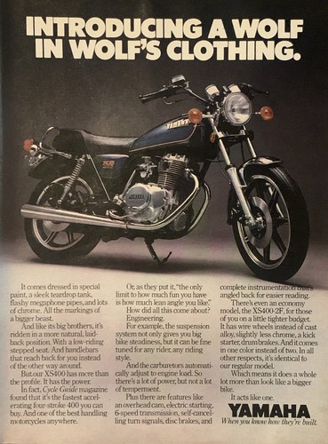 1979 yamaha xs400 - yamaha, motorcycle