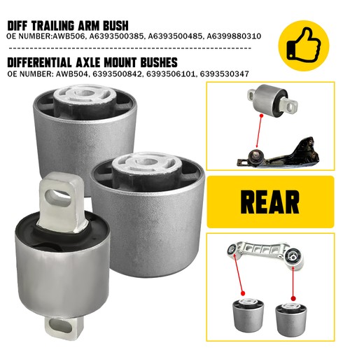 Rear differential axle mount - differential,
