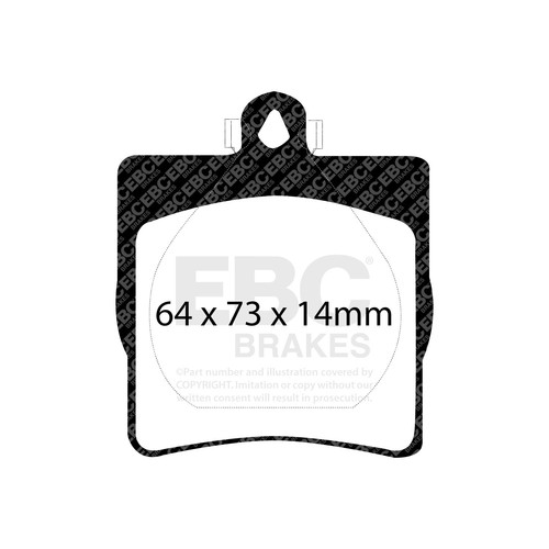 Ebc dp21191 brake pad set - pad, disc