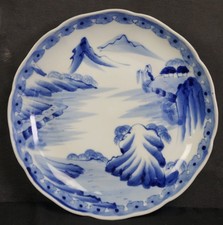 Japan ceramic plate landscape