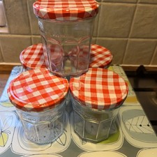 5 x Bonne Maman Glass Jam Jars