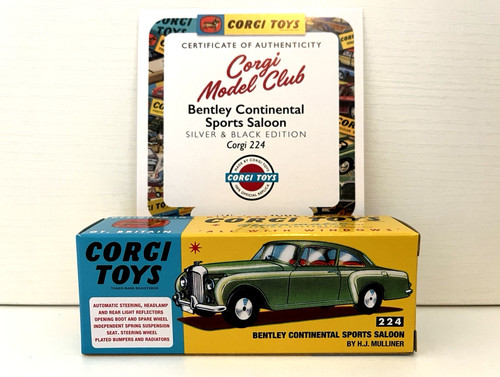 Corgi model club 224 bentley - corgi,