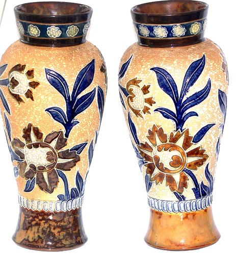 Pair antique vases - vases, &