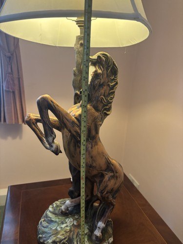 Antique lamp horse inch - horse,
