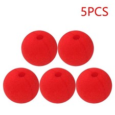10Pcs Red Foam Clown Nose Soft