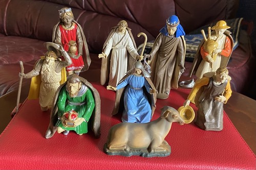 Vintage italian nativity scene - vintage,