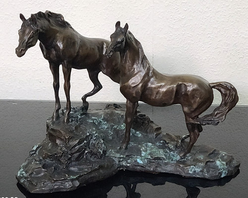 Franklin mint cold cast - cold-cast, bronze