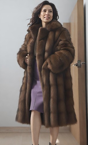 Women vintage real mink - vintage,