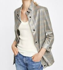 NWT Zara Size M Plaid Safari