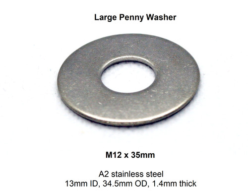 Penny washers large m12 - large,