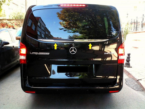 Chrome rear window tailgate - rear,