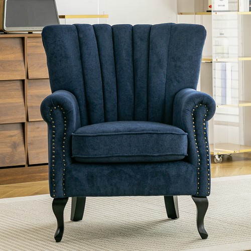 Chenille fabric accent sofa - chenille,