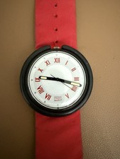 Rare Genuine Pop Swatch Watch 1992 - PWB171 - Red ‘Tibet’