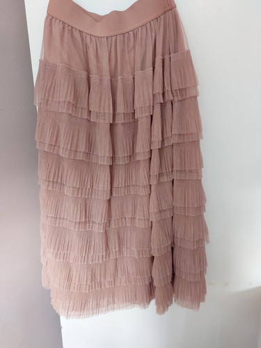 Next pink mesh tulle midi - next,