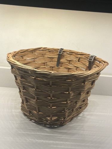 Vintage woven wicker bike - vintage,