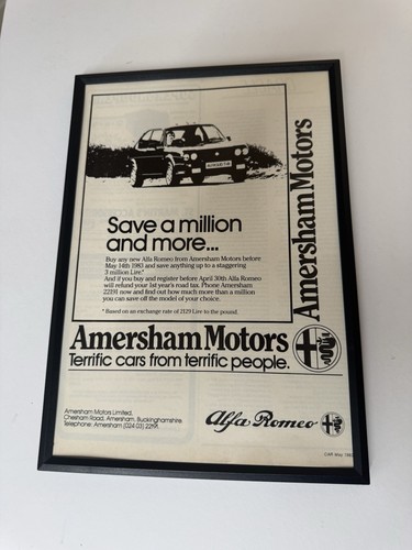Framed 1983 alfa romeo - 1983,