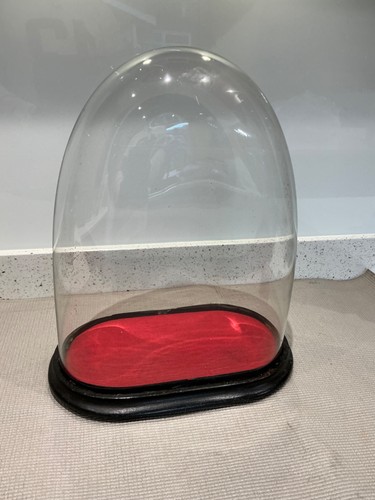 Large antique glass dome - large,
