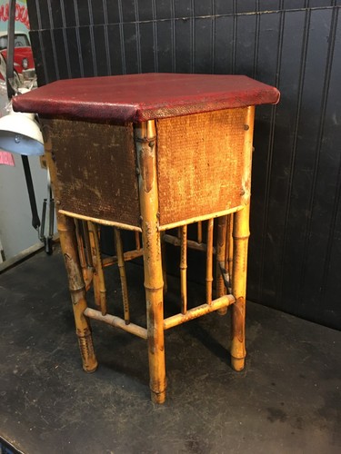 Vtg 1900s hexagon bamboo - vtg,