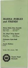 Marisa Robles and Friends Harp & String & Flute & Clarinet 1983 Theatre Royal