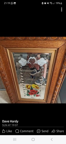 Antique floral pub mirrors - floral,