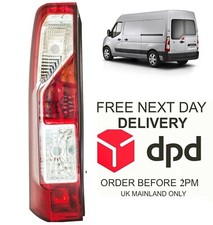 Vauxhall Movano 2010-2024 Rear Back Lamp Tail Light Passenger Side Near Left