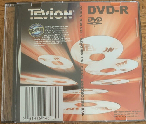 Tevion blank dvd - blank, dvd-r