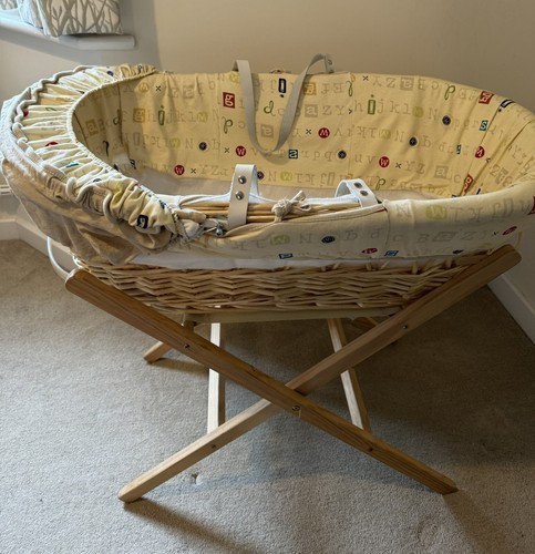Baby crib moses basket - basket, wicker