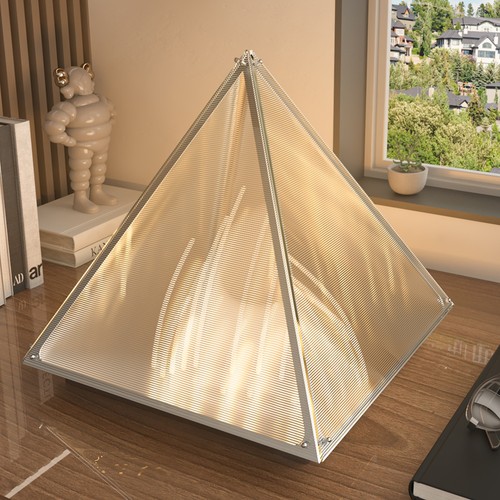 Triangular pyramid table lamp - triangular,